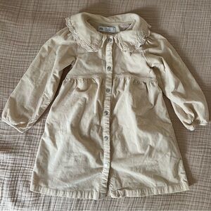 Zara kids collared corduroy dress, size 4-5
